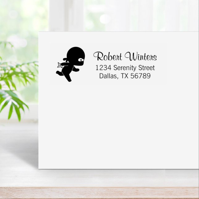 Tiny Ninja Running Rubber Stamp (Creator Uploaded)