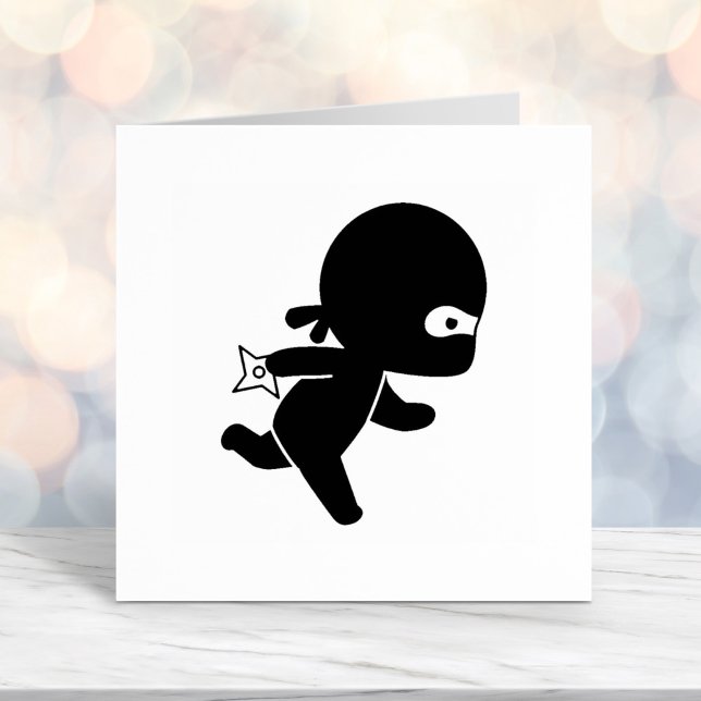 Tiny Ninja Running Self-inking Stamp (Creator Uploaded)
