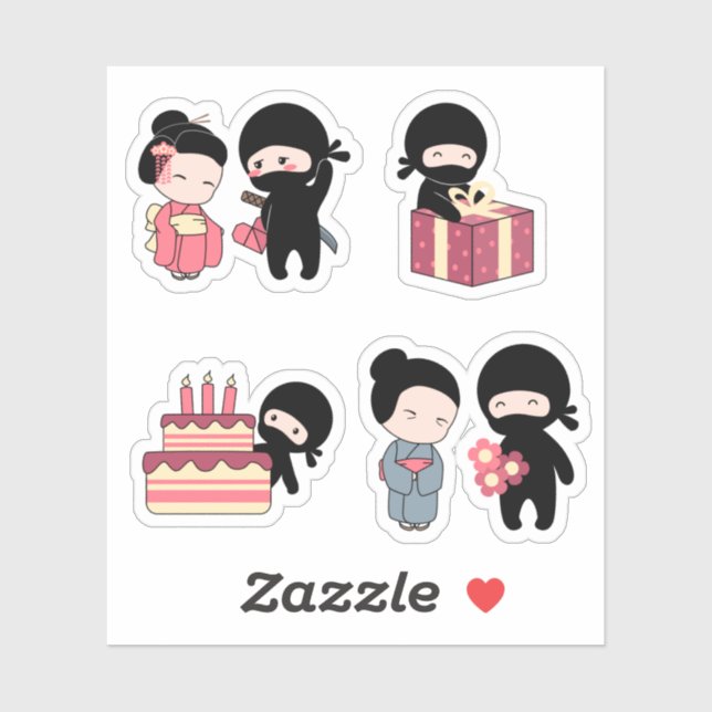 Tiny Ninja Set 5 Sticker (Sheet)