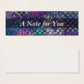 Tiny Notes on Multicolored Abstract Digital Art (Front & Back)