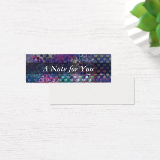 Tiny Notes on Multicolored Abstract Digital Art (Desk)