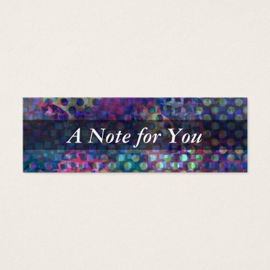 Tiny Notes on Multicolored Abstract Digital Art (Front)