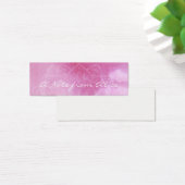 Tiny Notes with Pink Watercolor & White Mandala (Desk)