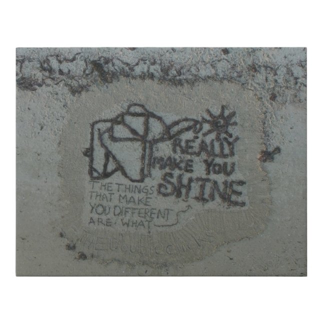 Tiny Paper Elephant quote by the doubleclicks Faux Canvas Print (Front)