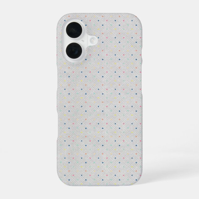 Tiny Pastel Pin Dots Iphone Case (Back)