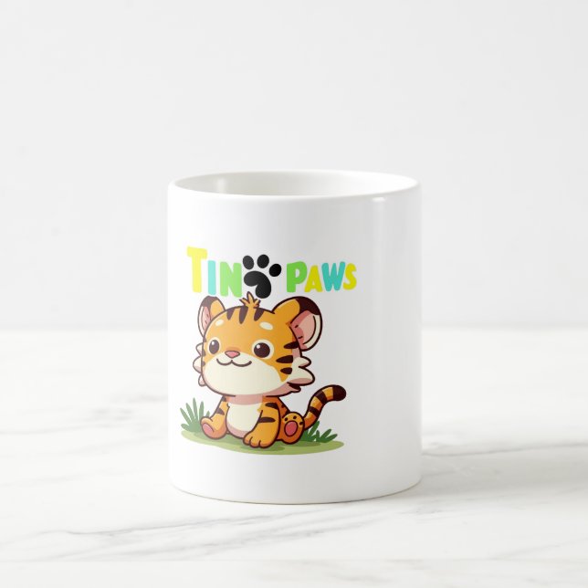 Tiny Paws, Big Roar Coffee Mug (Center)