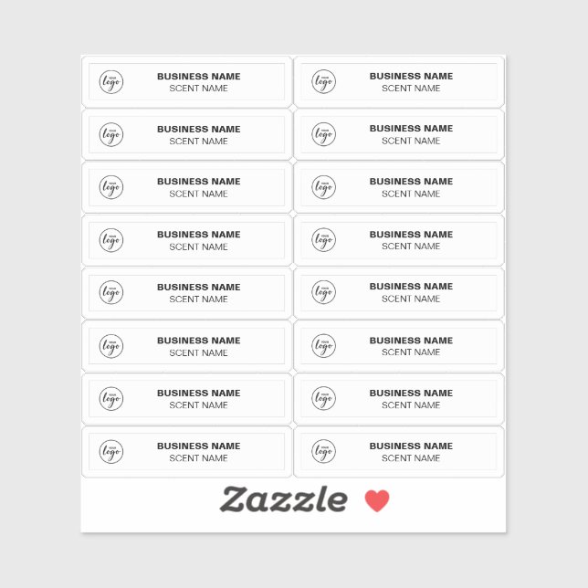 Tiny Perfume Sample Labels 0.5 x 1.8 (Sheet)