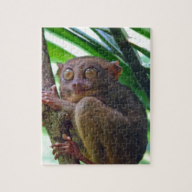 Tiny Philippine tarsier Jigsaw Puzzle (Vertical)