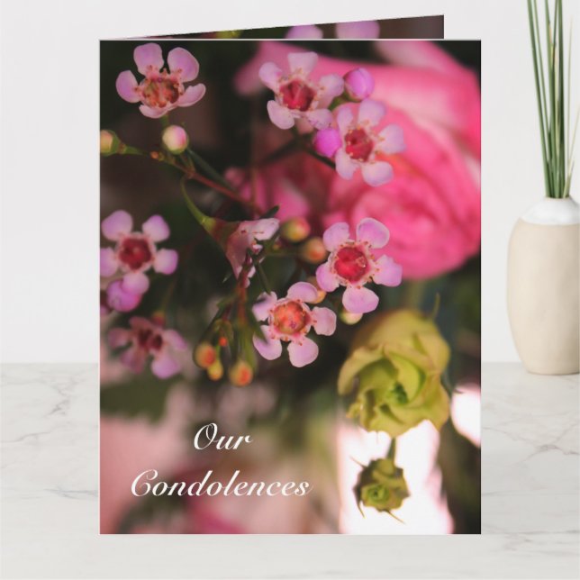 Tiny Pink Blooms Card (Front)