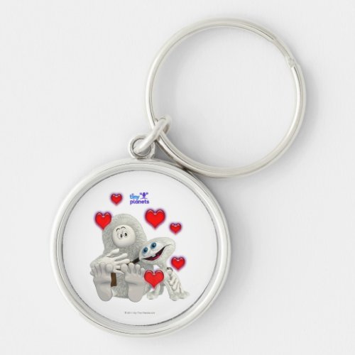 Tiny Planets All You need is Love Keychain