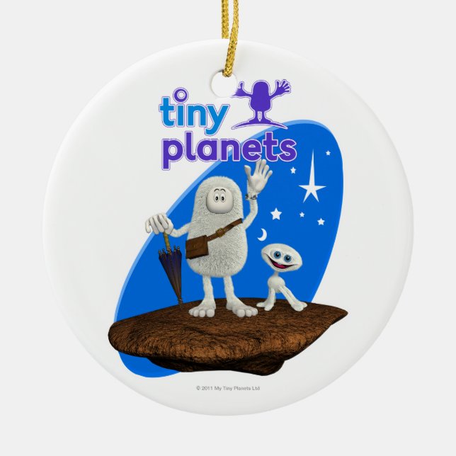 Tiny Planets Bing & Bong Ceramic Ornament (Front)
