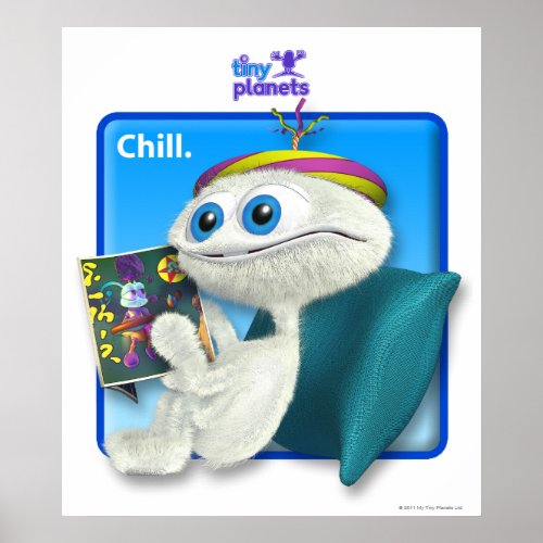 Tiny Planets Bong _ Chill Poster