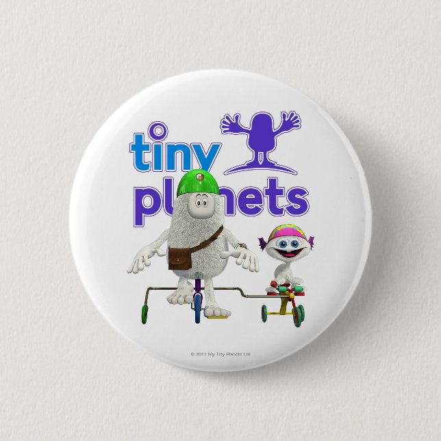 Tiny Planets Easy Rider Button (Front)