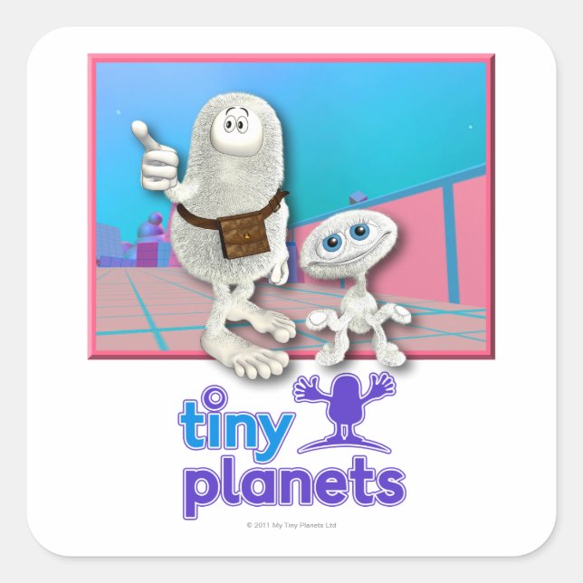 Tiny Planets - Planet of Stuff Square Sticker (Front)