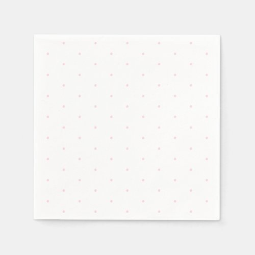 Tiny polka dots light pink and white cute napkins