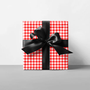 Tiny Red Gingham Wrapping Paper