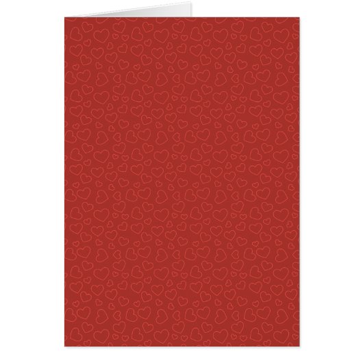 Tiny Red Hearts Design Card (Front)