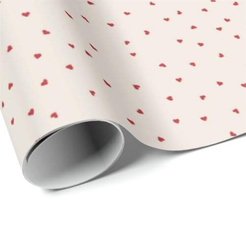 Tiny Red Hearts for your Valentine Wrapping Paper