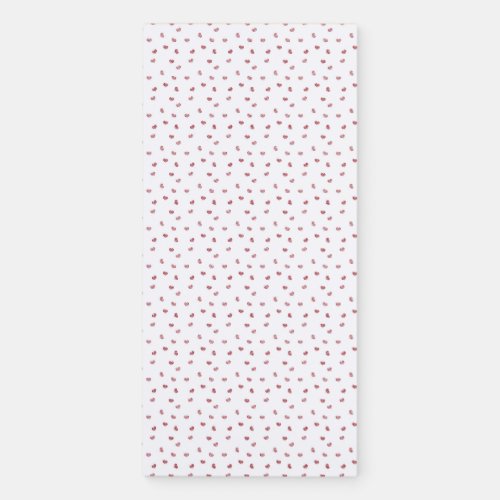 Tiny Red Hearts  Magnetic Notepad