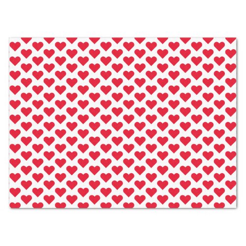 Tiny Red Hearts Pattern Tissue Paper