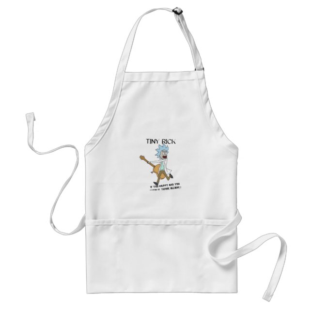 Tiny Rick Classic Adult Apron (Front)