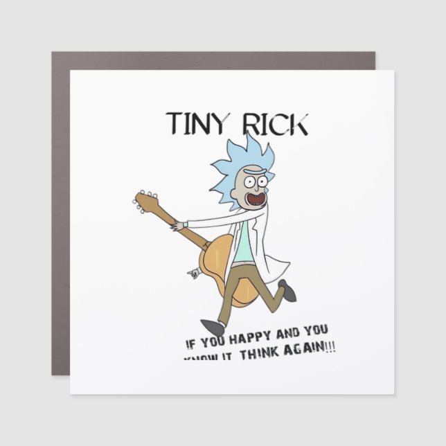Tiny Rick Classic Car Magnet (Front)
