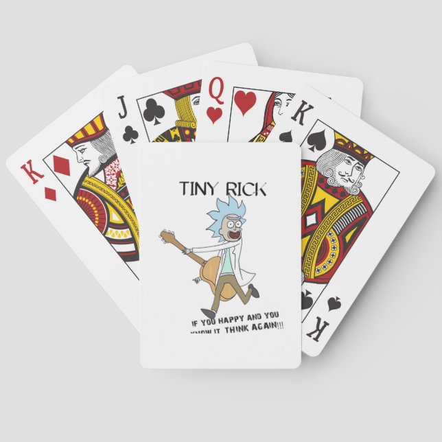 Tiny Rick Classic Poker Cards (Back)