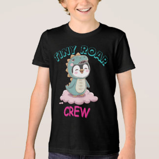 Tiny Roar Crew Dino Penguin T-Shirt – Cute Kawaii  Tri-Blend Shirt