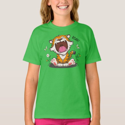 Tiny Roaring Tiger T_Shirt