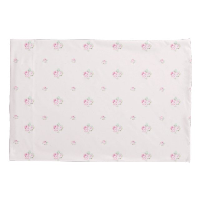 Tiny Rose Bud Pillowcase (Back)