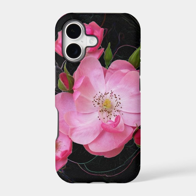 tiny rosebud opens iphone case (Back)