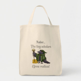 Tiny Scholars Grow Restless Crow Teacher Tote Bag
