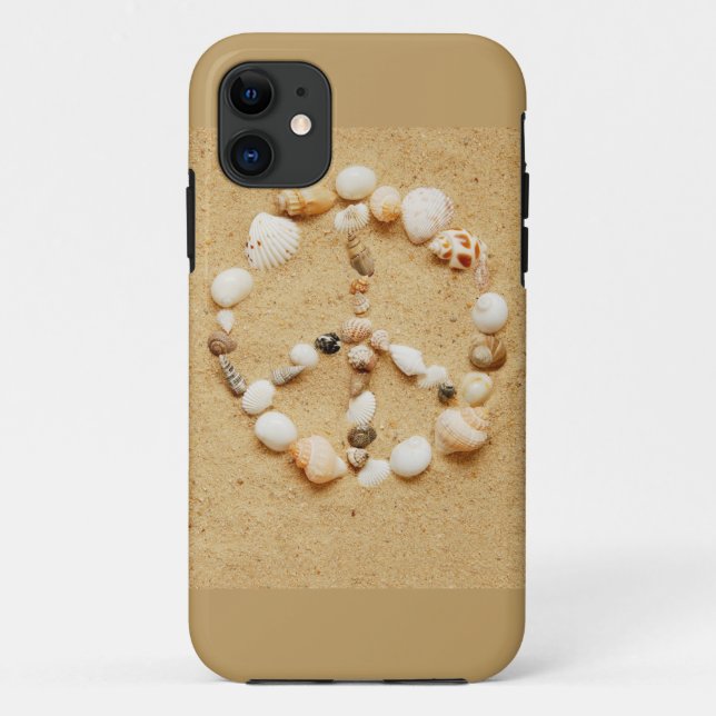 Tiny Seashell Peace Sign Case-Mate iPhone Case (Back)