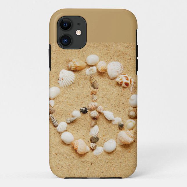 Tiny Seashell Peace Sign Case-Mate iPhone Case (Back)