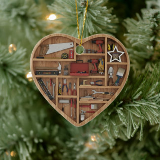 Tiny Shelves: DIY Tools - 2D print Tool Shelf Ceramic Ornament