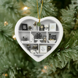 Tiny Shelves Movie Film Fan edition 2Dprint Heart Ceramic Ornament