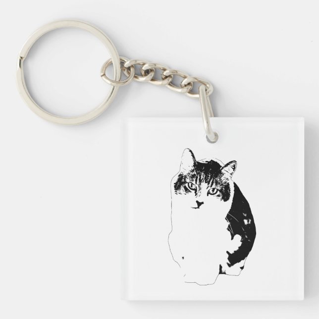 Tiny Soft Outline Keychain (Front)