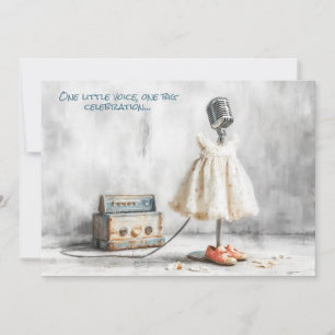 Tiny Songbird – 1st Birthday Girl Invitation