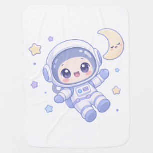 Tiny Space Explorer Baby Blanket