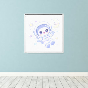 Tiny Space Explorer Canvas Print