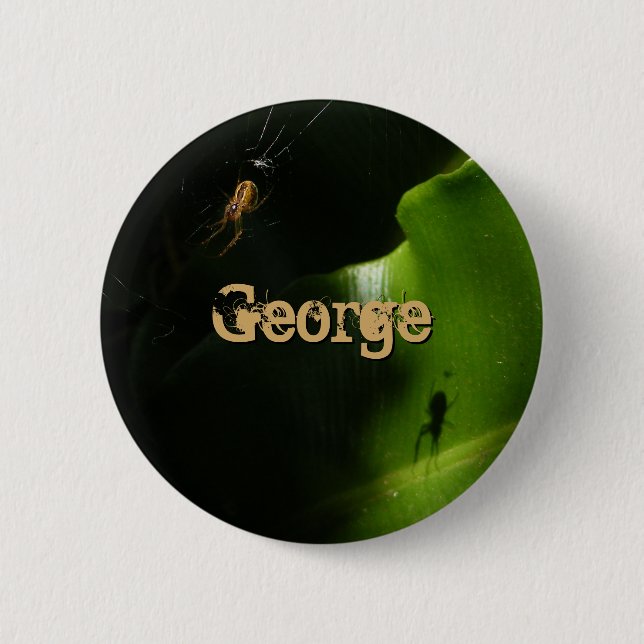 Tiny Spider Name Button (Front)
