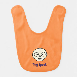 Tiny Spook Cute Skeleton First Halloween gift Baby Bib