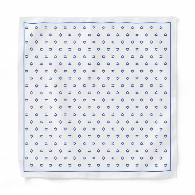 Tiny Star of David Candle Lighting Head Cover Bandana (Front)
