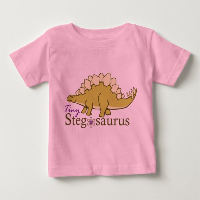 Tiny Stegosaurus Baby T-Shirt (Front)