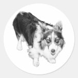 Tiny Step, Big Presence Classic Round Sticker