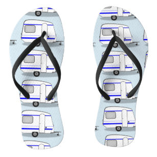 Tiny streamlined caravan Thunder_Cove any color Flip Flops