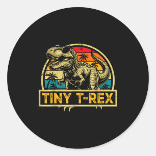 Tiny T-rex T Rex Dinosaur Tiny T-rex Family Matchi Classic Round Sticker