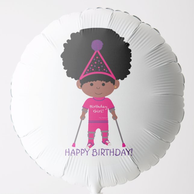 Tiny Tamara TT Round Custom BirthdayBalloon Balloon (Front)