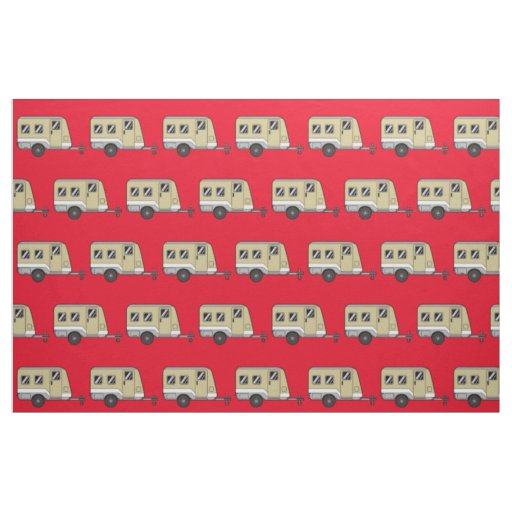 Tiny Tan Caravan Camper Thunder_Cove Fabric