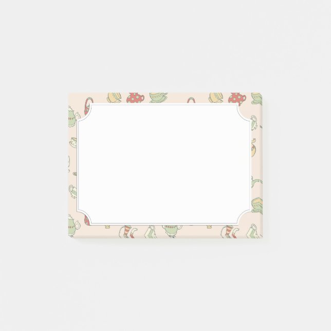 Tiny Teapots Post-it Notes (Front)